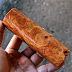 Asian Afzelia Burl Exotic Round Blank 40X126mm for Pen Turning & Crafts #1070