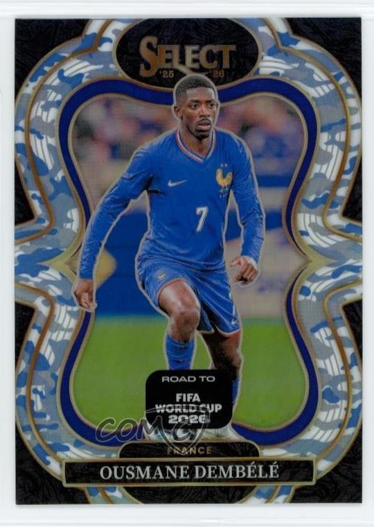 2025 Select Road to FIFA World Cup Winter Camo Prizm 30/49 Ousmane Dembele 0t9q