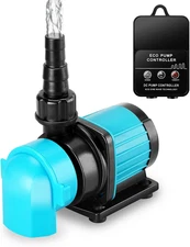 320GPH Mini Aquarium DC Water Pump with Controller, DC24V 12W Submersible Return