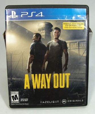 PS4 A WAY OUT VIDEO GAME HAZELIGHT STUDIOS 2018 ELECTRONIC ARTS