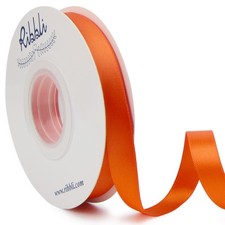 Torrid Orange Double Faced Satin Ribbon 0.5 Inch x 25 Yards Gift Wrap Decor