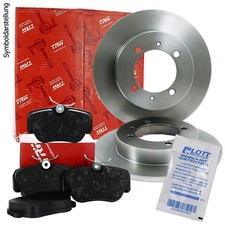 2 TRW Bremsscheiben Ø278mm + Beläge hinten für Nissan Almera Tino (V10)