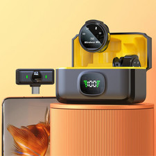 For Xiaomi Wireless Lavalier Lapel Microphone Iphone Ipad Android Type-C Phone L