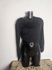 BNWT MICHI Aria Long Sleeve Top Black L