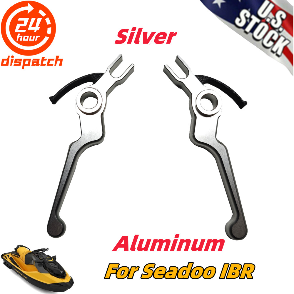 Silver Throttle & Brake/Reverse Levers Upgrade Trigger Set 2PCS For Seadoo IBR