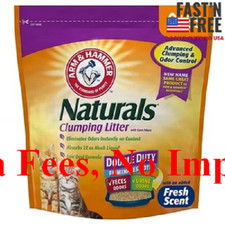 4 PACK ARM  HAMMER Naturals Clumping Cat Litter With Corn Fibers, 9 lbs NEW USA