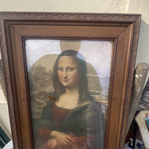 Leonardo da Vinci Mona Lisa Framed Renaissance Portrait Print Italian Art