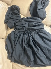 PrettyLittleThing ladies black Flutter short dress size 10