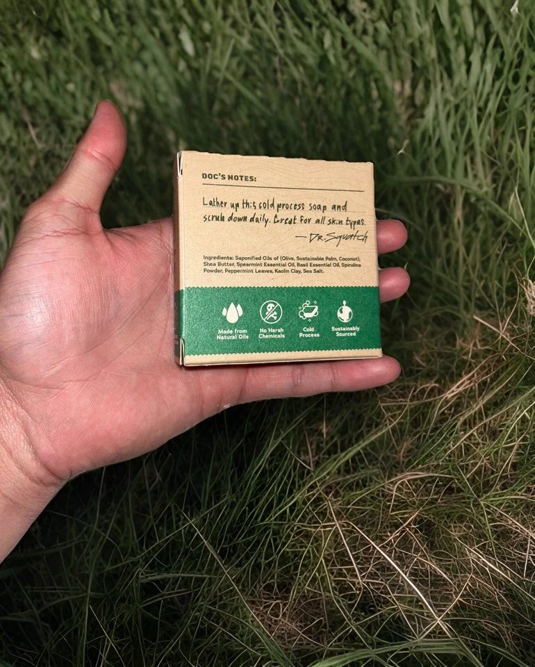 ( Pack of 6 ) Dr. Squatch Spearmint Basil | Zero Grit | 5 Oz | FREE SHIPPING - Image 3 of 3