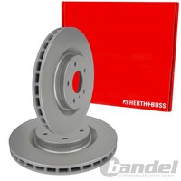 2X Herth+Buss Bremsscheiben 324Mm InnenbelÜFtet Vorne Passend FÜR Nissan 350Z