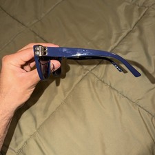 Balenciaga BB Logo Cat Eye Sunglasses Blue Black Italy Designer Luxury