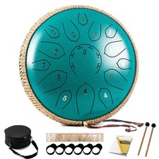 Steel Tongue Drum - 15 Note 12 Inch Tongue Drums - Percussion Instruments - H...
