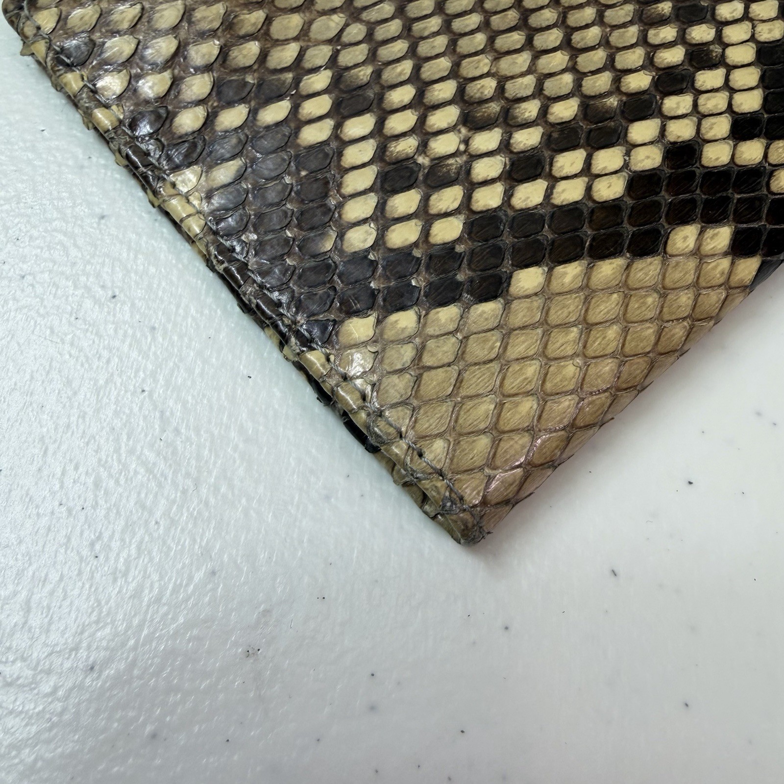 Lambertson Truex Python / Snake Leather Bifold Lo… - image 18