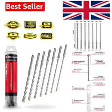 Complete 7-Piece SDS Plus Hammer Drill Set - 210mm for All Applications