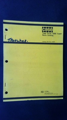 #ad Case Task Force 1000 Super Trenchers Parts Catalog Manual H5819 $34.99