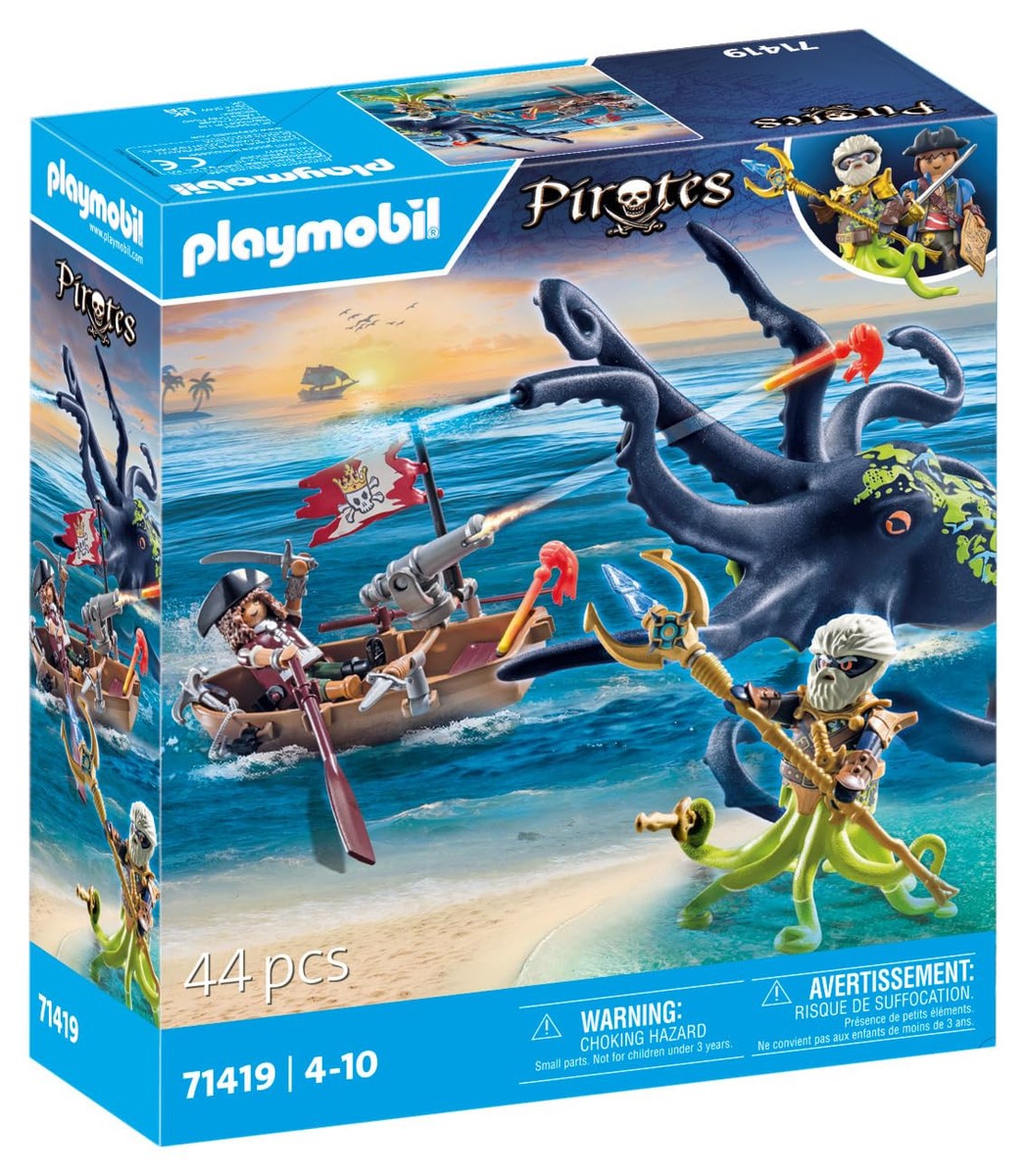 Master of the Oceans Dark Kraken Playset with Giant Octopus and
