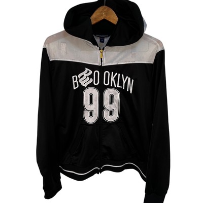 Rocawear Brooklyn 99 Full Zip Hoodie Jacket Mens 1X Black White