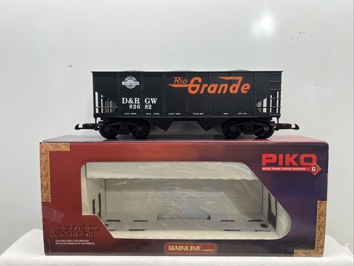 PIKO ~ Escala G ~ Coche tolva costilla D&RGW ~ 38845 con carga en caja | Condition: Used