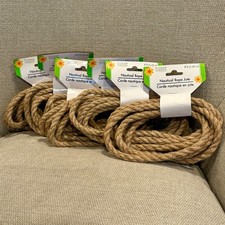Lot of 6 Floral Garden Decorative Nautical Rope Jute Craft 8 ft NEW