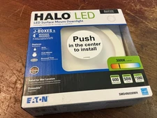 Halo SMD4R6930WH 4” 9.7W LED Round Surface Mount Downlight 3000K (new)