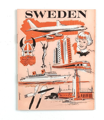 1960s Sweden Information Government Education Trade Travel Vintage Booklet