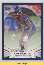 2017 Upper Deck USA Football Blue Border Kary Vincent Jr #35 READ 2oj