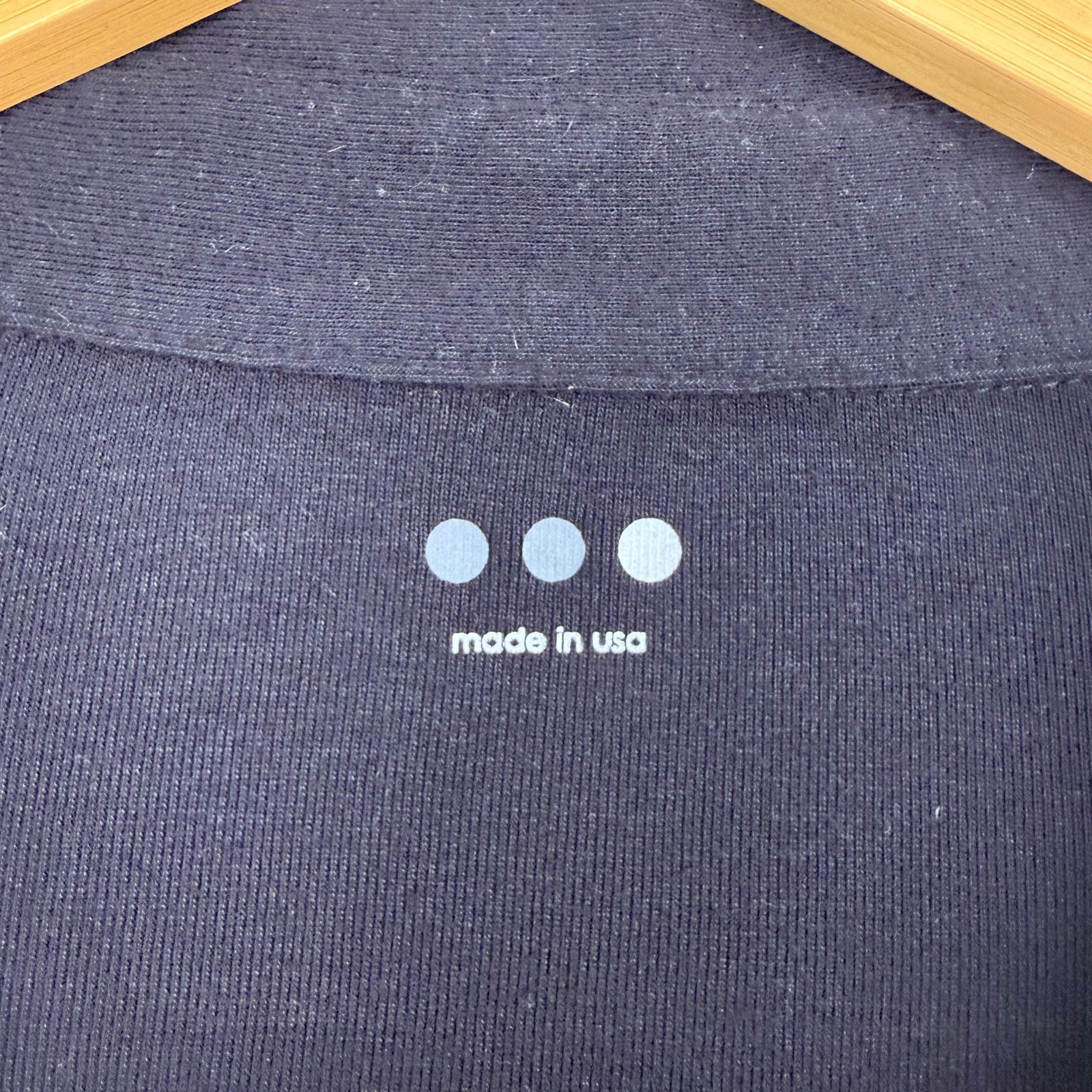 Three Dots Collared Jersey Button Long Sleeve Shi… - image 3