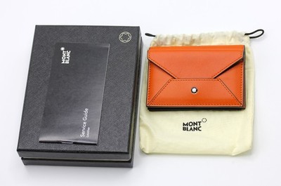 Montblanc Meisterstück Etui 4cc Kartenetui / Orange/ Selection Soft / 131256 NEU