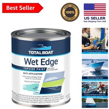 Versatile Wet Edge Topside Paint - Sea Foam Polyurethane For Boats Trim Quart