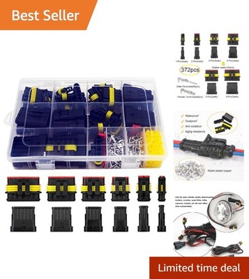 Waterproof Automotive Quick Connect Disconnect Terminals 18 Piece Set