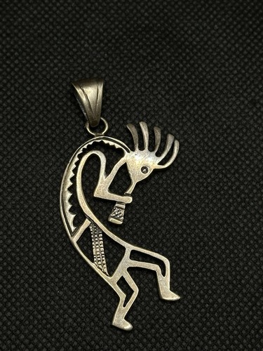 Southwestern Kokopelli Joy Lifting Spirits Music Renewal Sterling Silver Pendant