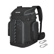 Ski Boot Travel Backpack, 65L, Waterproof, Holds Helmet, Goggles, Gloves