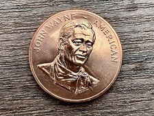 John Wayne American Actor the Duke 33mm Medal Bronze Commemorative