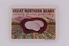 Great Northern Beans Poster Stamp Strawn Co Boise ID Ag ad poster farm