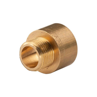 "Messing Gewinde-Fitting ReduzierstüCk 1/2\"IG (Dn 15) - 3/8\"AG (Dn 10) - Schwere"