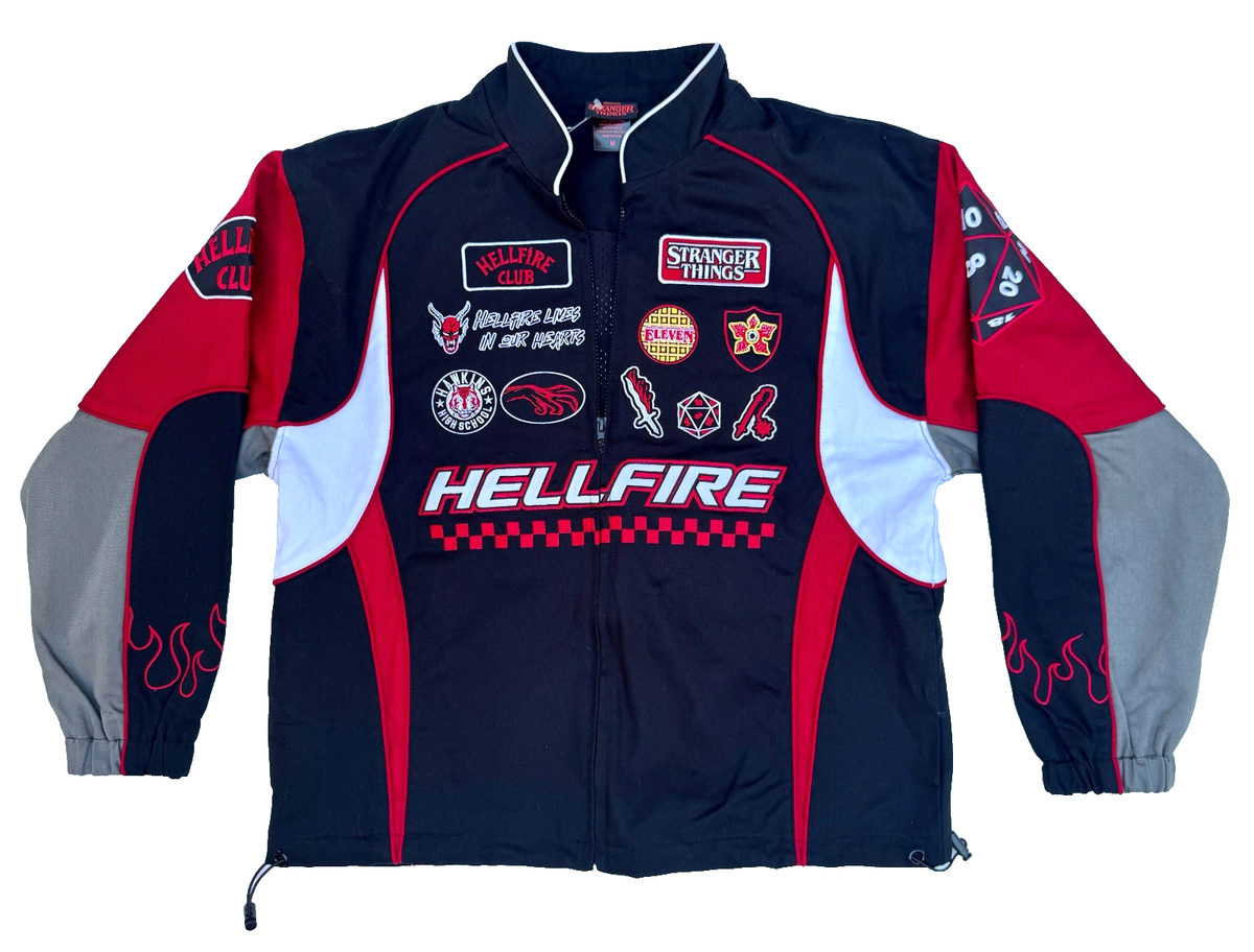Stranger Things Hellfire Club Moto Racing Jacket Sizes Available