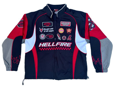 Stranger Things Hellfire Club Moto Racing Jacket Sizes Available XS, SM ,XL,2X