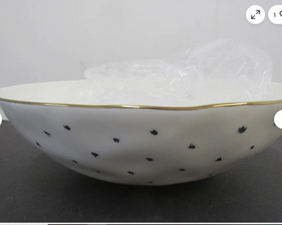 Lenox Blue Bay 11 3/4 INCH WIDTH BY 3 1/2 IN HEIGHT SALAD SERVING BOWLS