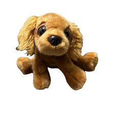 Russ Berrie Plush Puppy Dog Cocker Spaniel RAVI Brown Realistic Stuffed Toy 12  