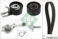 INA 530 0577 30 Steuerungsset Mit Wasserpumpe Citroen Berlingo (2008->) 1,6