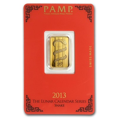 2013 5 gram Gold Bar - PAMP Suisse Year of the Snake (In Assay) | eBay