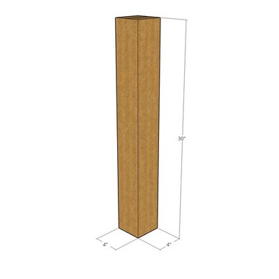 5 4x4x30 Kraft Brown Corrugated Shipping Boxes 32 ECT Single-Wall New