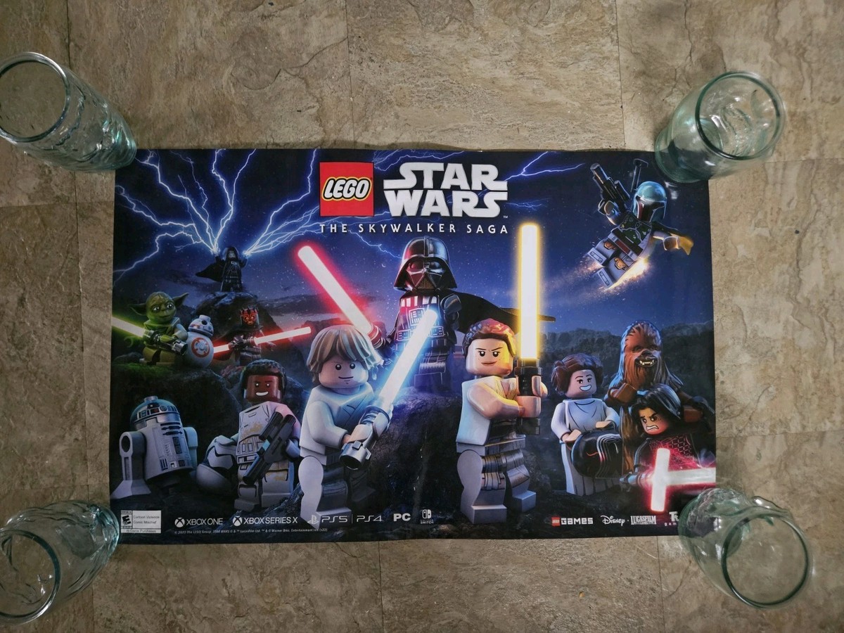 LEGO Skywalker Saga Video Game Poster Gamestop Edition
