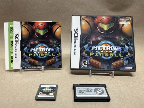 Metroid Prime: Pinball COMPLETE CIB with Rumble Pak (Nintendo DS) Samus