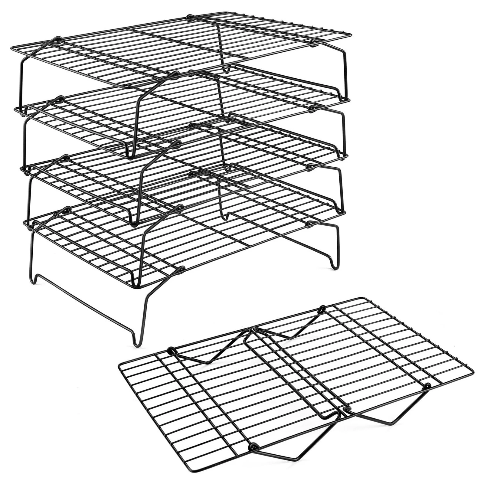 Cooling Rack, 5-Tier Stainless Steel Stackable Baking Cooking Racks for Cooli...
Opens in a new wind