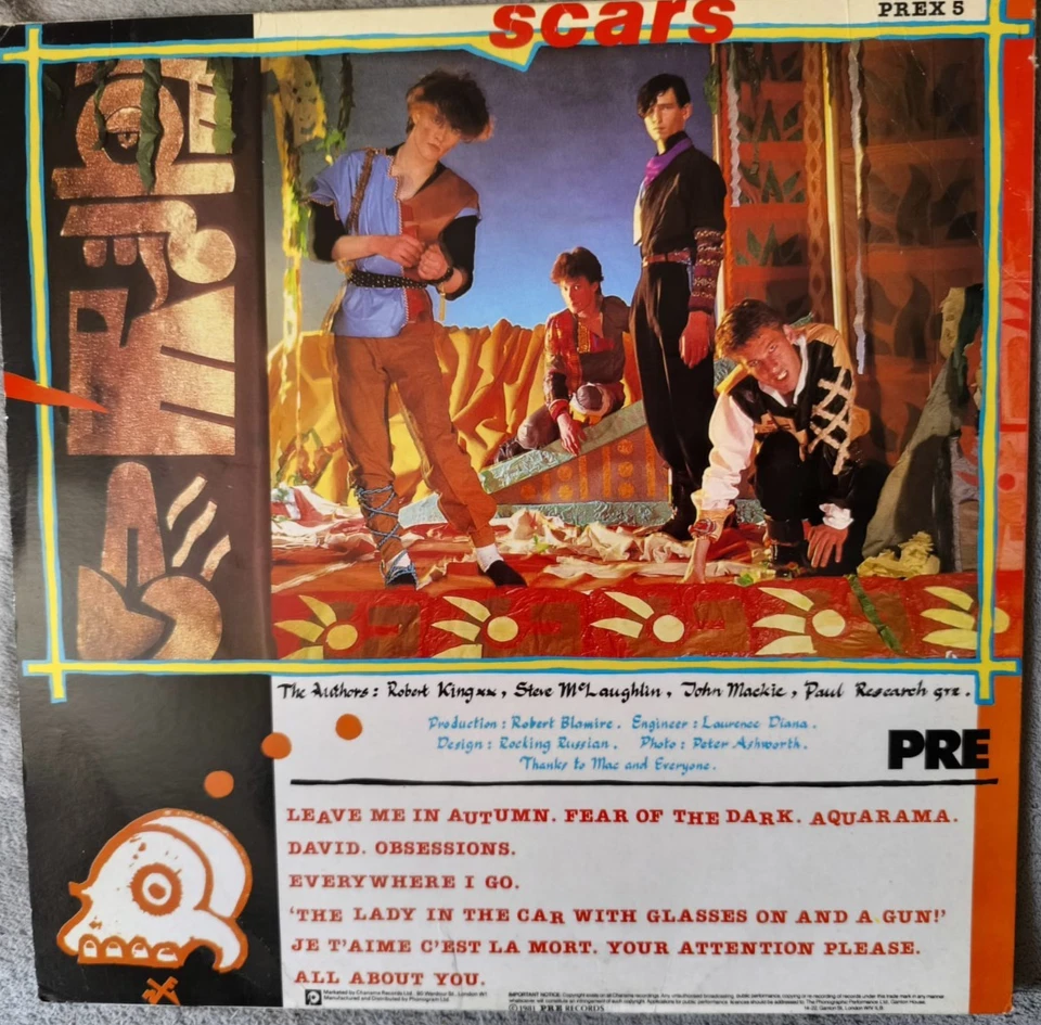 SCARS - AUTHOR! AUTHOR! - FIRST RELEASE PREX5 - UK 1981 - TOP ZUSTAND - Bild 2 von 2