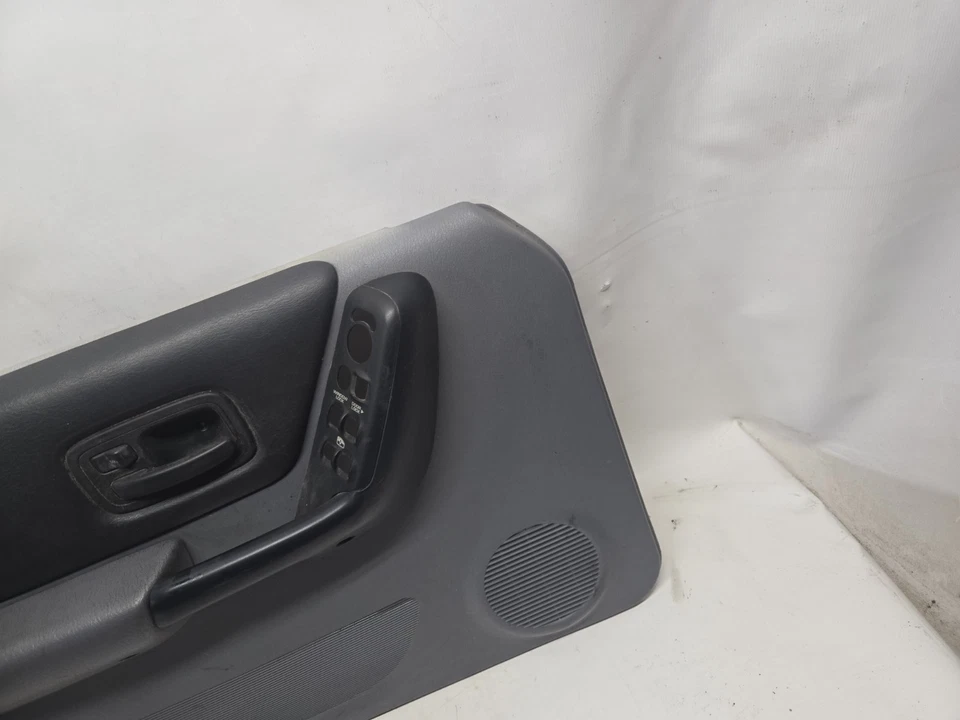 Panel de puerta delantero del conductor OEM Jeep Cherokee XJ 97-01 negro sobre gris niebla Foto 2 de 4