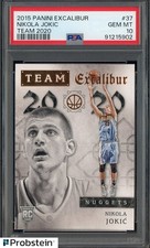 #1 2015 Panini Excalibur Team 2020 #37 Nikola Jokic Nuggets RC Rookie PSA 10