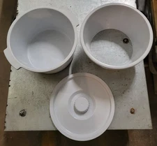 Commode Bucket Set - Pail, Splash, and Lid for Most Std & Bariatric Commodes