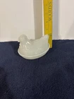 Vintage White Hen On Nest 3-1/2 X 4-1/2”
